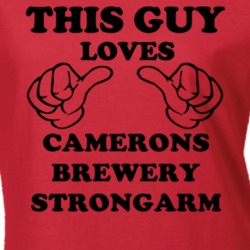 Camerons Brewery Strongarm Beer Funny T Shirt 6190876