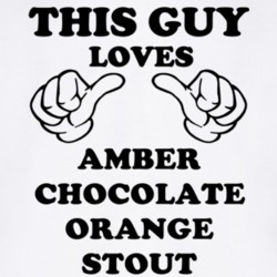 Amber Chocolate Orange Stout Beer Funny T Shirt 6191627