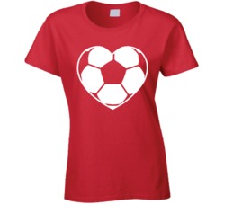 Heart Shaped Soccer Ball Love Soccer Love Fan Tshirt 35313711
