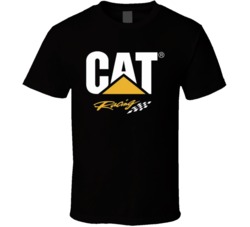 Caterpiller Racing Flag Cat Nascar Banner Fan Tshirt 35408853