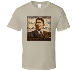 Ronald Reagan Presidents Day License Plate Fan Fan Shirt 35413495