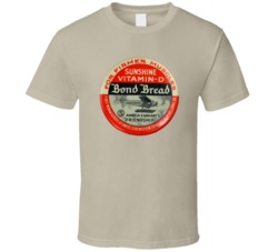 Bond Bread Vintage Button Muscle Fitness Gym Bread Logo Tshirt 35644873