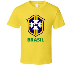 Brasil National Soccer Team Merchandise Brazil Team Logo Fan Tshirt 35810390