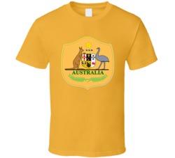 Australia National Soccer Team Merchandise Football Sports Team Logo Fan Tshirt 35810395