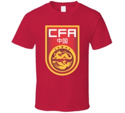 China National Soccer Team Merchandise Football Sports Team Logo Fan Tshirt 35810418