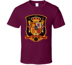 Spain National Soccer Team Merchandise Football Sports Team Logo Fan Tshirt 35810423