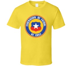 Chile National Soccer Team Merchandise Sports Team Logo Fan Tshirt 35810424