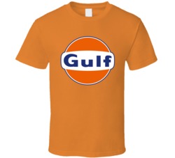 Gulf Oil Vintage Logo Car Fan Tshirt 35819767