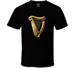 Guinness Harp Logo Irish Beer Fan Tshirt 35826690