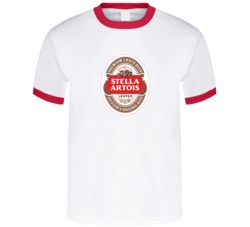Stella Artois Beer Logo Belgium Premium Lager Miller Beer Logo Party Drinking Tshirt 35826693