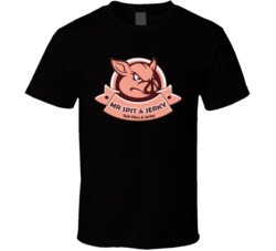 Mr Spit And Jerky Cool Beef Jerky Logo Fan T Shirt 36038090