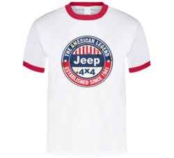 Jeep The American Legend Car Logo Fan Tshirt T Shirt 36073879