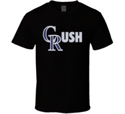 Crush Colorado Rockies Parody Logo Baseball Fan T Shirt 36092874