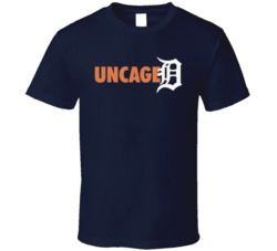 Uncaged Detroit Tigers Baseball Logo Parody Fan T Shirt 36092887
