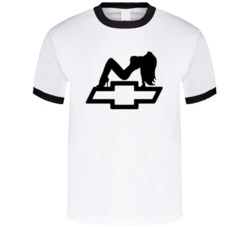 Chevrolet Logo Truck Fan Naked Girl Car T Shirt 36147638