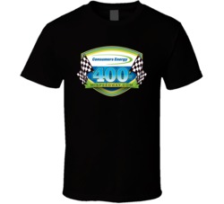 400 Mispeedway Consumers Energy Nascar Cup Series Logo Car Fan T Shirt 36222574