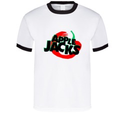 Apple Jacks Cereal Brand Logo Junk Food Fan T Shirt 36233258