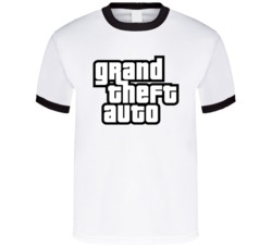 Grand Theft Auto Logo Gamer Video Game Fan T Shirt 36276464