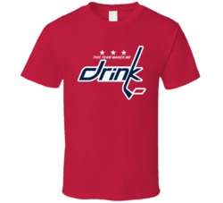 This Team Makes Me Drink Washington Capitals Parody Logo Fan T Shirt 36476763