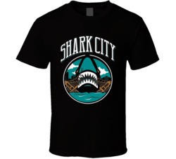 Shark City San Jose Hockey Logo Nhl Fan T Shirt 36554471