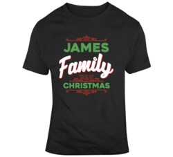 James Family Christmas Funny Christmas Day Fan T Shirt 36600965
