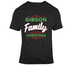 Gibson Family Christmas Funny Christmas Day Fan T Shirt 36600982