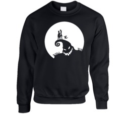 Cool Nightmare Before Christmas Jack And Sally Ugly Christmas Sweater Crewneck Sweatshirt 36601015