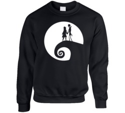 Nightmare Before Christmas Jack Skeleton Sally Ugly Christmas Sweater Crewneck Sweatshirt 36601017
