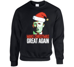 Make Christmas Great Again Donald Trump Parody Funny Ugly Christmas Sweater Crewneck Sweatshirt 36601022