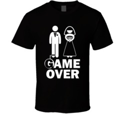 Game Over Funny Adult Humour Marriage Couples T Shirt 36607726