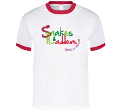 Snakes And Ladders Board Game Logo Fan T Shirt 37119530