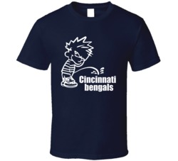 Cincinnati Bengals Anti Fan Rivalry Peeing Adult Humour Football Fan T Shirt 37169493