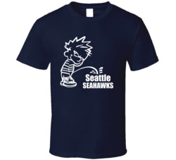Seattle Seahawks Anti Fan Rivalry Peeing Adult Humour Football Fan T Shirt 37169504