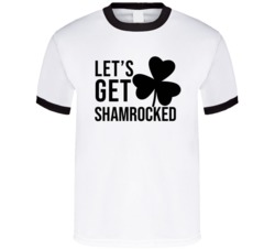Let's Get Shamrocked St Patricks Day Funny Celebration Graphic T Shirt 37493224