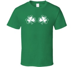 Clover Boobs Funny Adult Humour St Patricks Day Funny Celebration Graphic T Shirt 37493267