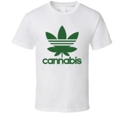 Cannabis Athletics Cool Adidas Funny Weed 420 Marijuana Fan T Shirt 37530755