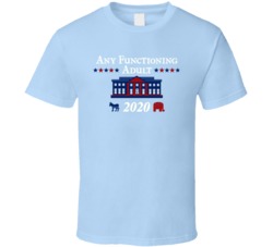 Any Functioning Adult 2020 Funny American Presidential Election Parody T Shirt 37530845