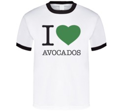 I Love Avocados Funny Vegan Vegetarian Funny Graphic T Shirt 37530863