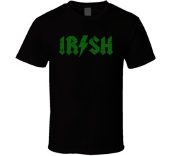 Irish Funny Acdc Rock Music St Patricks Day Graphic T Shirt 37530925