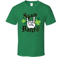 Sham Rocked Funny St Patricks Day Graphic T Shirt 37576149
