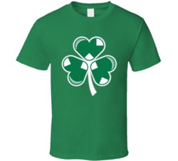 Boston Red Sox St Pattys Day Mashup Clover Funny Fan T Shirt 37578756