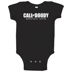 Call Of Doody Brown Ops Call Duty Parody Baby One Piece Baby Clothing Baby One Piece 37586414