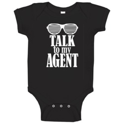 Talk To My Agent Funny Baby One Piece Baby Clothing Baby One Piece 37586422