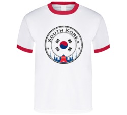 South Korea Country Logo Sports Fan Football Olympics T Shirt 37609998