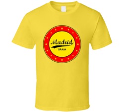 Madrid Spain Country Logo Sports Fan Football Olympics T Shirt 37610036