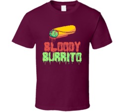 Bloody Burrito Funny Mexican Fan T Shirt 37711906