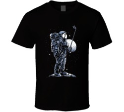 Astronaut Golfing On The Moon Funny Golf Fan T Shirt 37711926