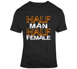 Half Man Half Female Transgender Funny Animal Lover Outdoors T Shirt 37712432