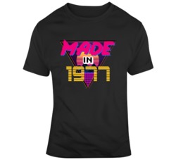 Made In 1977 Birthday Happy Birthday Retro Vintage T Shirt 37713650