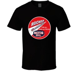 Rocket Motor Oil Logo Car Lover Mechanic Body Shop Fan T Shirt 37819952